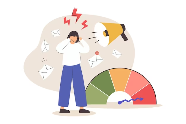 llustration d’une personne confrontée à l’anxiété et au stress